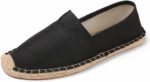 Closed Toe Canvas Slip on Flat Espadrilles  for Men and Women
