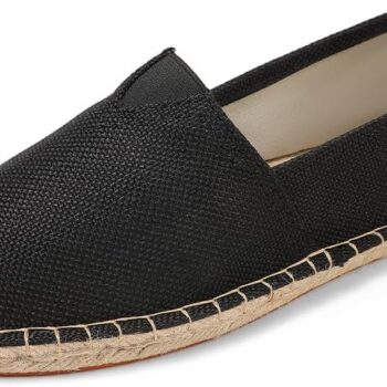 Closed Toe Canvas Slip on Flat Espadrilles  for Men and Women
