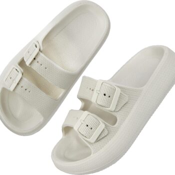 Pillow Sandals for Women Men Thick Sole Adjustable Buckles EVA