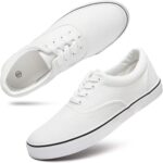 Men’s Low Top Canvas Walking Shoes Lace-up Fashion Sneakers Casual