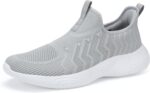 Mens Slip On Walking Shoes Lightweight Non Slip Gym Workout Running Shoes Mesh Breathable Cushion Fashion Tennis Athletic Casual Sneakers