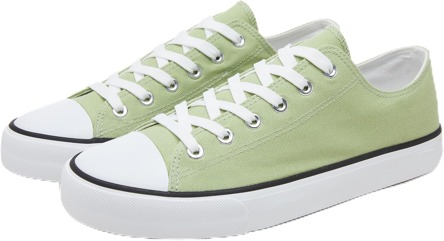 Men Canvas Low top Shoes Classic Casual Sneakers Black and White Fashion Shoes