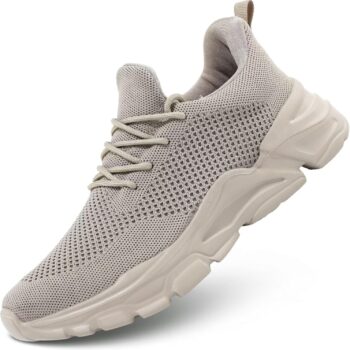 Men's Slip on Walking Shoes Ultra Light Breathable Non Slip Running Shoes Casual Fashion Sneakers Mesh Workout Sports